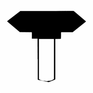 United Abrasives-SAIT 27086 Mounted Point, A36, 1-5/8 in Dia x 3/8 in L Head, 1/4 in Dia Shank