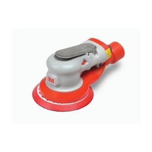 3M™ 7000119323 Central Vacuum Pneumatic Orbital Sander, 5 in Pad, 17 scfm Air Flow, 6 dB