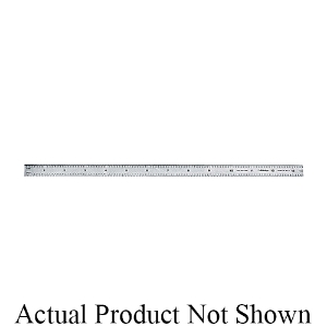 Mitutoyo 182-109 Wide Rigid Rule, Graduations 1/8th/1/16th/1/32th/1/64th, 6 in (4R) L, Stainless Steel, Black Chrome