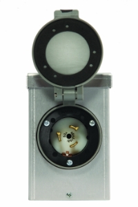 Generac® 6347 Inlet Box, 120, 240 V, 50 A, NEMA 3R NEMA Rating, Aluminum