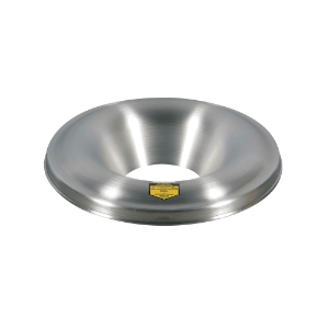 Justrite® 26555 Drum Can Head, 7-7/8 in Dia Opening 24 in OD, For Use With Cease-Fire® 55 gal Waste Receptacle Safety Drum Can, Aluminum, Aluminum