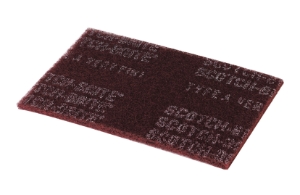 Scotch-Brite™ 7000121191 CF-SH Clean and Finish Sheet, 9 in L x 3.67 in W, Very Fine Grade, Aluminum Oxide Abrasive