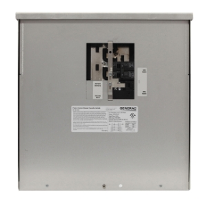 Generac® Power Systems 6335 Manual Transfer Switch, 125/250 V, 200 A, 12500 W Power Rating, NEMA 3R Enclosure