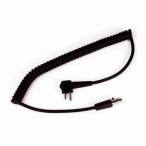 Peltor™ 7000107902 ORA TAC Flex Cable, For Use With Kenwood™ 260/270, 360/370 LPD, TH22E PMR Communication Radios and 2-Pin Plug, AA Battery 10 hr Battery Life, Black