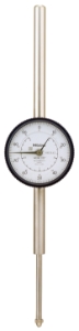 Mitutoyo 2424A-19 Dial Gauge, +/-0 to 100 Dial Reading, Graduations 0.001 in, #4-48 UNF Tip