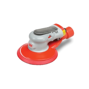 3M™ 7000119325 Central Vacuum Pneumatic Orbital Sander, 6 in Pad, 17 scfm Air Flow, 6 dB