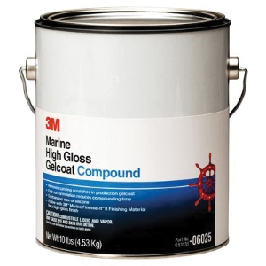 3M™ 7010325986 High Gloss Rubbing Compound, 1 gal Container Pail Container, White
