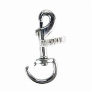 Campbell® T7601311 Open Swiveling Eye Bolt Snap, 1 in, 4-3/4 in OAL, 1 in ID Eye, 30 lb Load, Zinc Plated