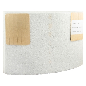 Norton® 61463629320 38A Surface Grinding Segment, 8 in H x 11-1/4 in W x 3 in THK, 24 Grit, Extra Coarse Grade, Aluminum Oxide Abrasive