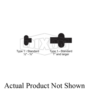Dixon® 40MP-E500 Standard Clamp Gasket With (3) Green Dots, 5 in Nominal, EPDM