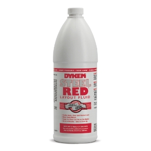 Dykem® STEEL RED® 80696 Layout Fluid, 930 mL Bottle, Red, Liquid Form