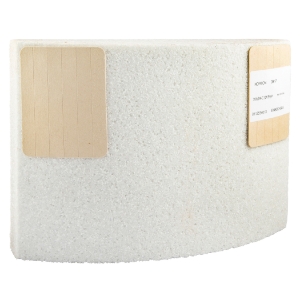 Norton® 61463634345 38A Surface Grinding Segment, 8 in H x 11-1/4 in W x 3 in THK, 24 Grit, Extra Coarse Grade, Aluminum Oxide Abrasive