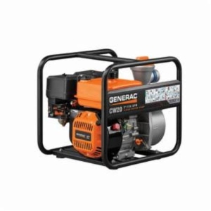 Generac® G0069180 Clean Water Pump, 158 gpm Flow Rate, 2 in NPT Inlet x 2 in NPT Outlet, Aluminum, Import