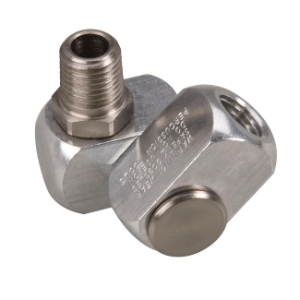 Dynabrade® 95460 Air Line Connector, 1/4 in NPT Connection, 25 scfm Flow Rate, Aluminum/Stainless Steel