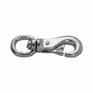 Campbell® T7601801 Round Swiveling Eye Animal Tie Snap, 7/8 in, 5 in OAL, 7/8 in ID Eye, 440 lb Load, Zinc Plated